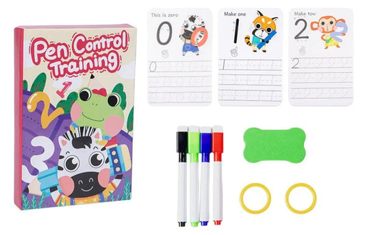 Kit Educativo de Caligrafía con Fichas y Lápiz